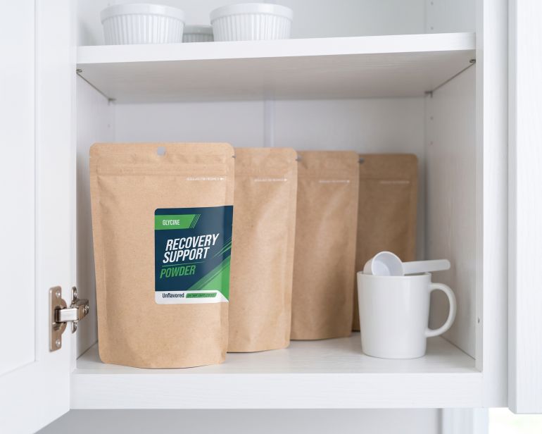 Scientific Blends rewards products on a shelf