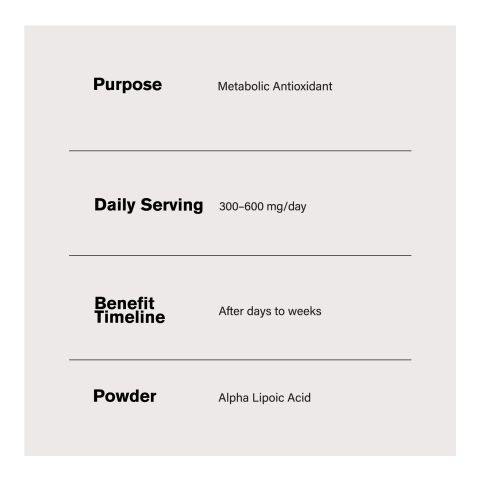 300mg Alpha Lipoic Acid Powder - Thumbnail 4