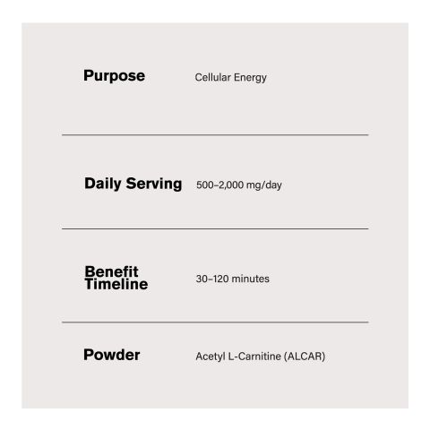 1,000mg Acetyl L-Carnitine Powder - Thumbnail 4
