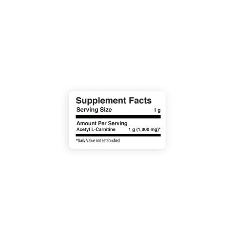 1,000mg Acetyl L-Carnitine Powder - Thumbnail 8